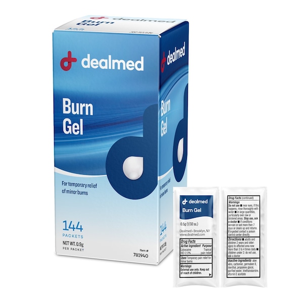 First Aid Burn Gel .5G, 144/Bx